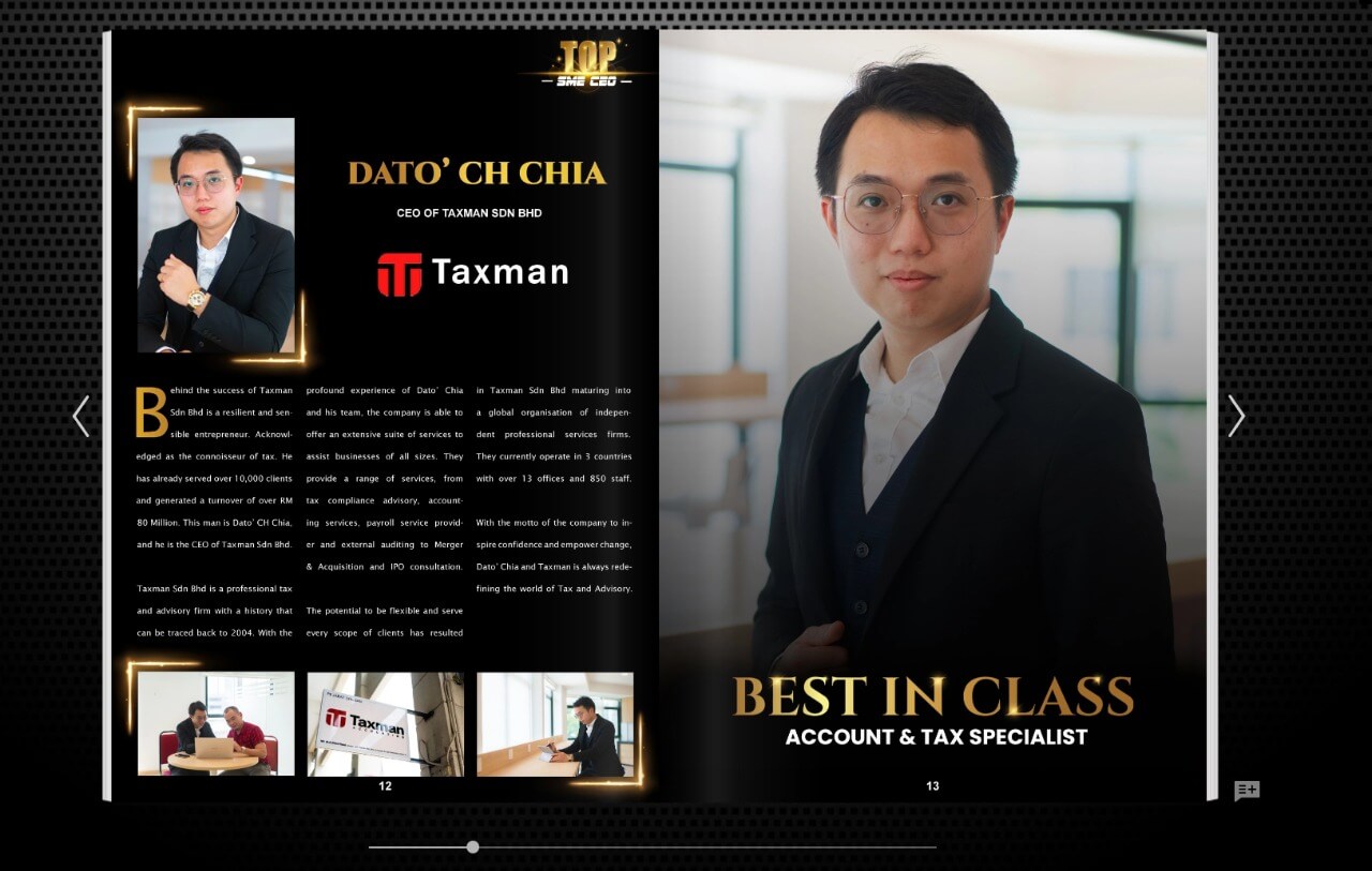 Taxman Chia Chin Huat E-namecard